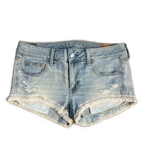 American Eagle Outfitters Shortie Light Blue Jean Shorts NWT